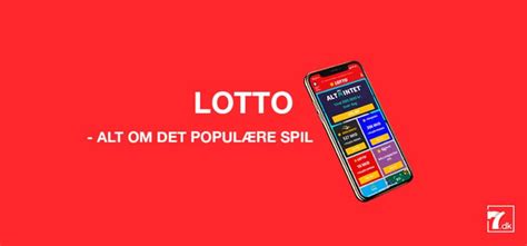 rød konto|Lotto er Danmarks mest populære spil om penge. Læs alt om .